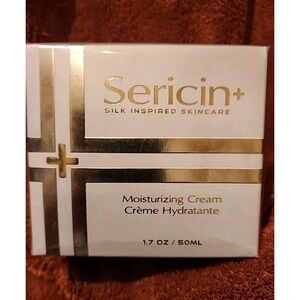 SERICIN+ MOISTURIZING CREAM-SILK INSPIRED SKINCARE-1.7 fl oz / 50 ml- NEW-SEALED